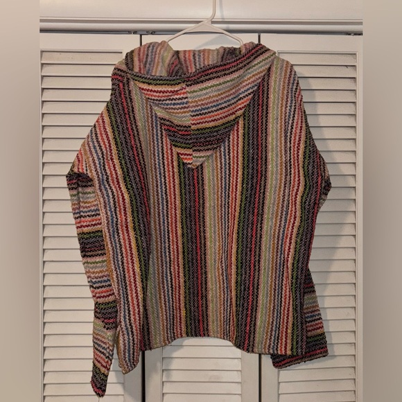 Women’s Mexican multicolored hooded sweater - Picture 3 of 3